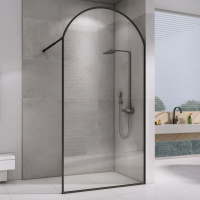 Душевая перегородка (120х230) ABBER Immer Offen AG64120BN8 черный