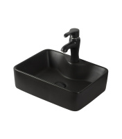 Раковина накладная (48х37) Orange  B01-475MB черный матовый