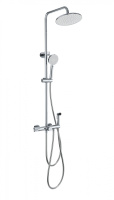 Душевая система с техническим душем и термостатом WONZON & WOGHAND, хром WW-B3097-A-CR