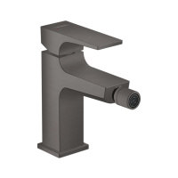 Смеситель для биде с донным клапаном Push-Open Hansgrohe Metropol 32520340 шлифованный черный хром