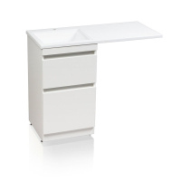 Тумба под стиральную машину напольная Style Line Даллас СС-00000438 белый