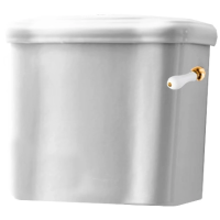 Бачок для унитаза-компакт Kerasan Retro 107101 белый, без механизма слива