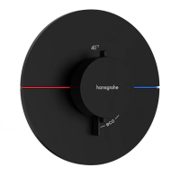 Термостат для душа с регулировкой напора Hansgrohe ShowerSelect Comfort S 15559670 черный матовый