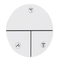 Переключатель потоков на 3 положения Hansgrohe ShowerSelect Comfort S 15558700 белый матовый