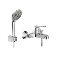 Смеситель для ванны с коротким изливом  Bravat Eco F6111147C-B