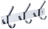 Планка KAISER с 3-мя крючками Chrome/нерж (H0043)