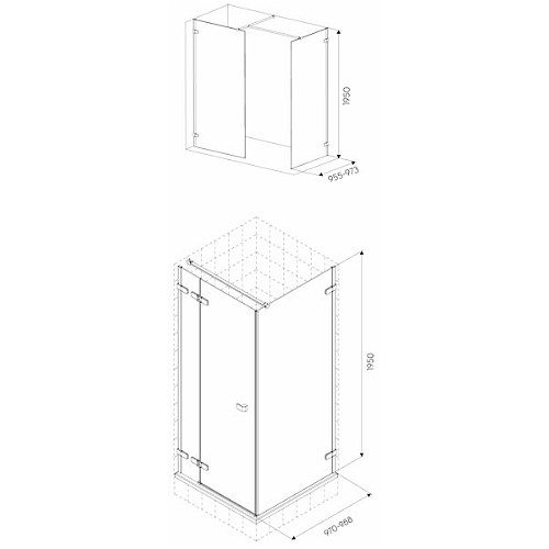 Боковая стенка Kolo Next, Reflex HSKX10222003