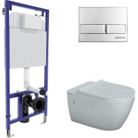 Комплект унитаза с инсталляцией Berges Wasserhaus Novum Rimless 043216