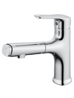 Смеситель для раковины с выдвижным изливом WONZON & WOGHAND, хром WW-AE4151-CR Смеситель для раковины с выдвижным изливом WONZON & WOGHAND, хром WW-AE4151-CR