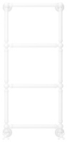 Полотенцесушитель Водяной Сунержа Ренессанс 1304 (96х40) Матовый Белый 30-0280-9640