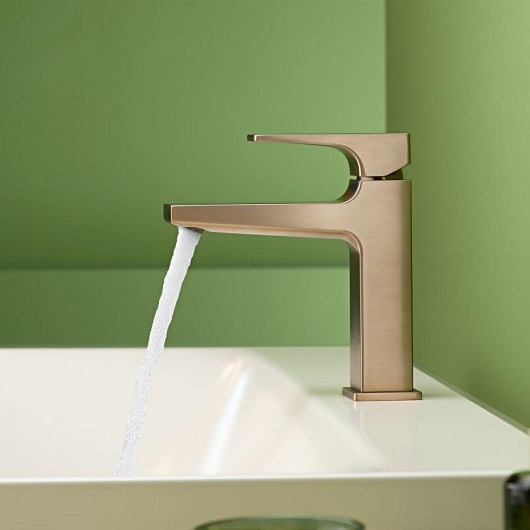 Смеситель для раковины с донным клапаном Push-Open Hansgrohe Metropol 32507140 шлифованная бронза