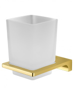 Стакан для зубных щеток с держателем WONZON & WOGHAND ECLIPSE, глянцевое золото WW-9121-LG