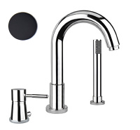 Смеситель на борт ванны Webert Rimini RI850701560, черный Смеситель на борт ванны Webert Rimini RI850701560, черный