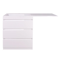 Тумба под стиральную машину напольная Style Line Даллас СС-00000558 белый