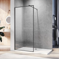 Душевая перегородка Veconi Korato KR-81GR, (120x200) KR81GR-120-01-C8 брашированный графит