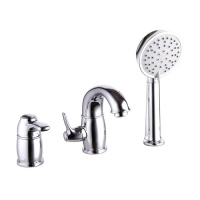 Смеситель на борт ванны на 3 отверстия с керамическим дивертором, IDDIS Oldie OLDSB30i07, хром