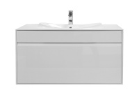 Тумба под раковину Roca Laks 100 белая ZRU9302797