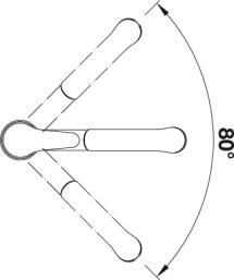 Смеситель складной Blanco Daras-S-F (с выдвижной лейкой) 521752