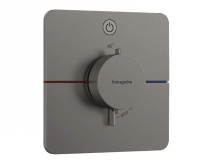 Термостат для душа Hansgrohe ShowerSelect Comfort Q 15581340 шлифованный черный хром