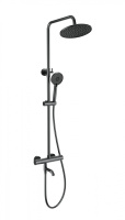 Душевая система с термостатом WONZON & WOGHAND INN 4, темный графит WW-B3047-A1-BGG