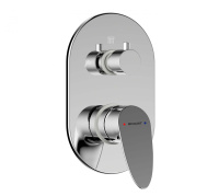 Смеситель для ванны встроенный Bravat Drop P69190C-RUS