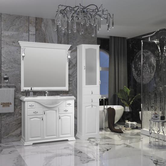 Тумба под раковину Opadiris Риспекто 100 Z0000012631  белый матовый (без раковины)