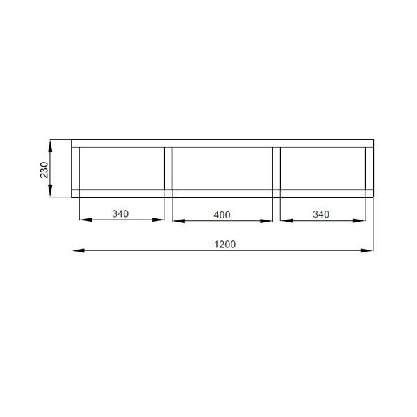 Тумба под раковину Aquaton Интегро 120 1A143301INH30