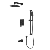 Встроенная душевая с изливом система Rush Thira TR3635-60Black Встроенная душевая с изливом система Rush Thira TR3635-60Black