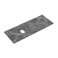 Столешница для ванной комнаты SANCOS 1200х460, цвет black sky,  TT120A1L, левая