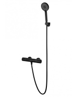Смеситель для душа с термостатом WONZON & WOGHAND INN 2, черный матовый WW-A2006-A-MB