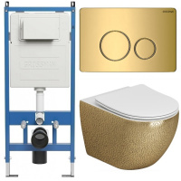 Комплект унитаза с инсталляцией Grossman Style 97.4411GWLS.05.30M с клавишей смыва