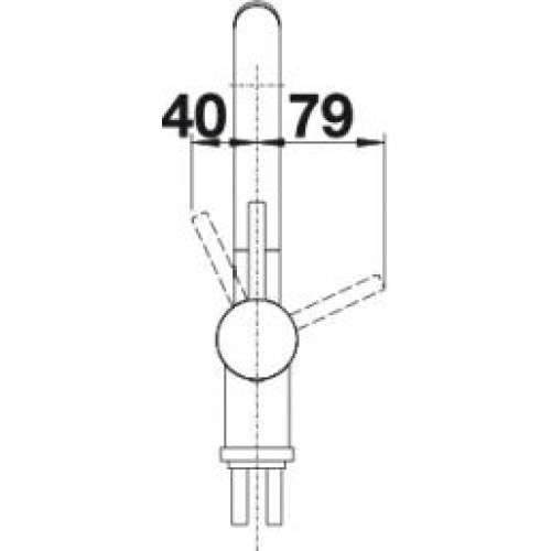 Смеситель для кухни Blanco LINUS-S (нержавеющая сталь) 514017