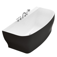 Акриловая ванна (165x78) BelBagno BB74-NERO-W0