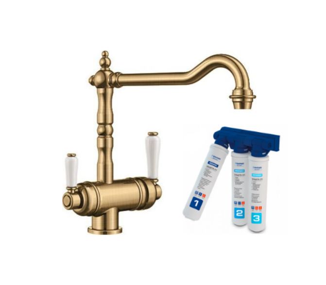 Смеситель Blanco SORA (полированная латунь) с фильтром BWT-Барьер 524218P1