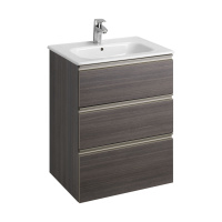 Тумба под раковину Roca Gap 60 городской дуб, 3 ящика, A857404402