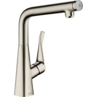 Смеситель для кухни Hansgrohe Metris Select 14883800 нержавеющая сталь