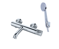 Cмеситель для ванны Bronze de Luxe FOCUS хром/мрамор 24603CM