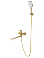 Смеситель для ванны WONZON & WOGHAND FLEX, брашированное золото WW-639906-BG