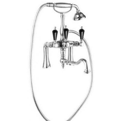 Смеситель на борт ванны с ручным душем Cezares Diamond DIAMOND-PBV2-01-Sw-N