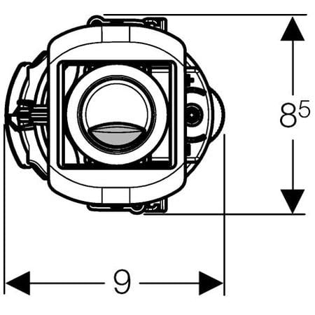 Смывной механизм Geberit Impuls Basic 230 136.909.21.1