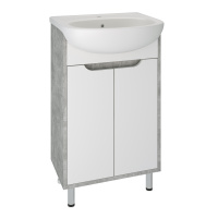 Тумба под раковину Runo серый бетон  Эко 50 (00-00001326)