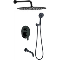 Душевая система Berges Wasserhaus Ventas 3R Black 073008