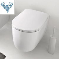 Унитаз подвесной безободковый Tornado Kerasan Nolita 531530 белый матовый, без сиденья