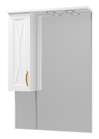 Зеркало-шкаф (69х100) Misty Амбра 70 левый П-Амб0270-0322ЯЛ