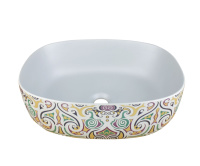 Накладная раковина (40,5х40,5) Bronze de Luxe Murano 4035