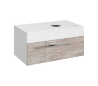 Тумба под раковину Runo подвесная Вудлайн 85 (00-00001010)