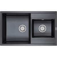Кухонная мойка Paulmark  Tandem PM238250-GRM серый металлик