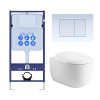 Комплект унитаза с инсталляцией SET AQUATEK АЛЬТАИР cm-009 4в1
