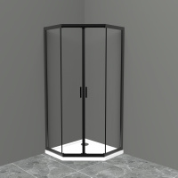 Душевой уголок (90х90) BelBagno UNO-195-P-2-90-C-NERO