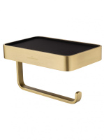 Держатель для туалетной бумаги с полкой WONZON & WOGHAND ROMA, бронза WW-7236